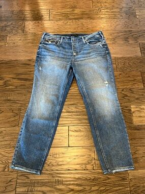 Silver Jeans Suki Straight High Rise Size 16